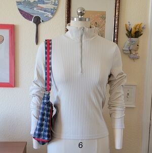NWT GAP Modern Rib Half-Zip Pullover